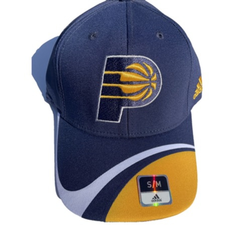 Indiana Pacers Adidas FitMax 70 Navy Structured Fitted Baseball Hat (S/M)